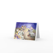 De Kerstkaart van engelen