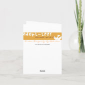 De Kerstkaart van Frise van Bichon - Vreugde! Feestdagen Kaart (Achterkant)