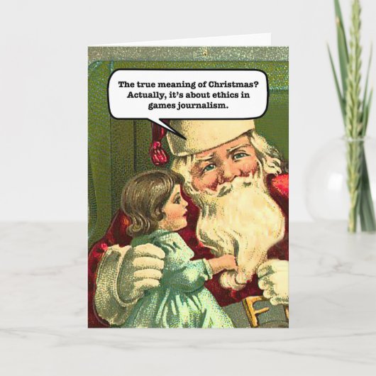 De Kerstkaart van GamerGate Feestdagen Kaart (Voorkant)