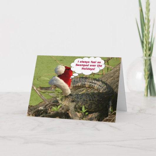De Kerstkaart van Gator Feestdagen Kaart (Voorkant)