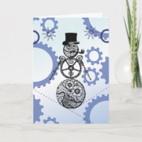 De Kerstkaart van Gearry van de Sneeuwman van