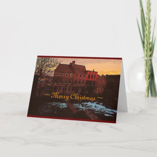 De Kerstkaart van Gloucester Feestdagen Kaart (Voorkant)