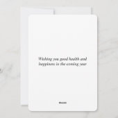 De Kerstkaart van Goldendoodle (Achterkant)