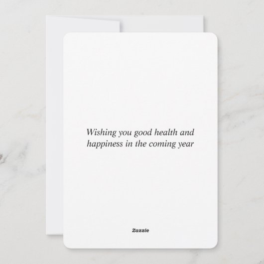 De Kerstkaart van Goldendoodle (Achterkant)