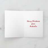 De Kerstkaart van Grevillea Feestdagen Kaart (Binnen)