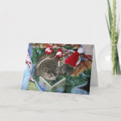 De Kerstkaart van Groundhog Feestdagen Kaart (Voorkant)