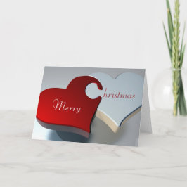 De Kerstkaart van harten Feestdagen Kaart