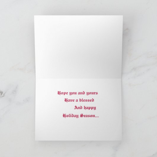 De Kerstkaart van herten Feestdagen Kaart (Binnen)