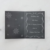 De Kerstkaart van het bord Feestdagen Kaart (Binnen)