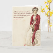 De Kerstkaart van het Citaat van Emma van Jane Kaart (Gele Bloem)