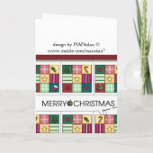 De Kerstkaart van het Dekbed van Kerstmis Feestdagen Kaart (Achterkant)