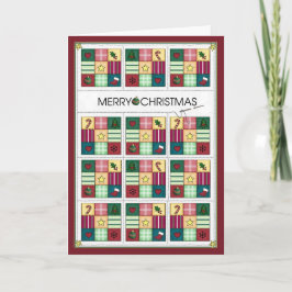 De Kerstkaart van het Dekbed van Kerstmis Feestdagen Kaart