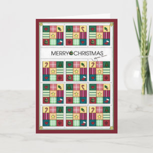 De Kerstkaart van het Dekbed van Kerstmis Feestdagen Kaart