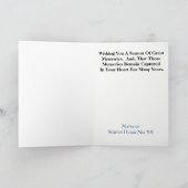 De Kerstkaart van het Embleem van het Pictogram Feestdagen Kaart (Binnen)