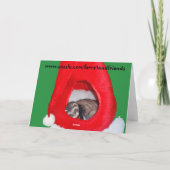 De Kerstkaart van het Fret van de Pruimen van de Feestdagen Kaart (Achterkant)