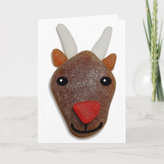 De Kerstkaart van het Glas van het zee Feestdagen Kaart (Voorkant)