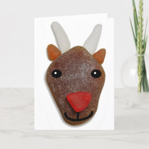 De Kerstkaart van het Glas van het zee Feestdagen Kaart