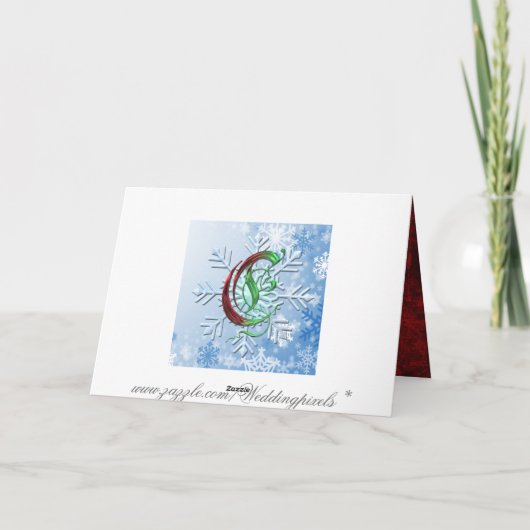 De Kerstkaart van het hart Feestdagen Kaart (Achterkant)