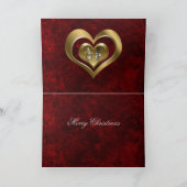 De Kerstkaart van het hart Feestdagen Kaart (Binnen)
