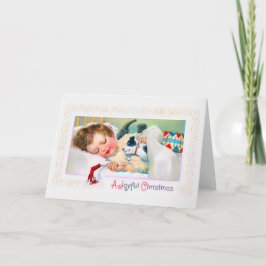 De Kerstkaart van het Kind van de slaap Feestdagen Kaart