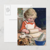 De Kerstkaart van het koekje "van het Baksel" Feestdagenkaart (Voorkant / Achterkant)