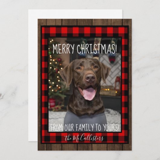 De Kerstkaart van het Laboratorium van de (Voorkant / Achterkant)