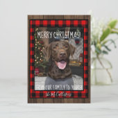 De Kerstkaart van het Laboratorium van de (Staand voorkant)