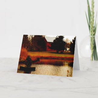 De Kerstkaart van het land Feestdagen Kaart