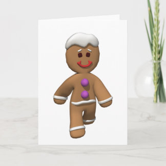 De Kerstkaart van het Man van de peperkoek Feestdagen Kaart