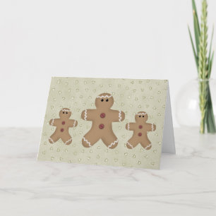 De Kerstkaart van het Man van de peperkoek Feestdagen Kaart