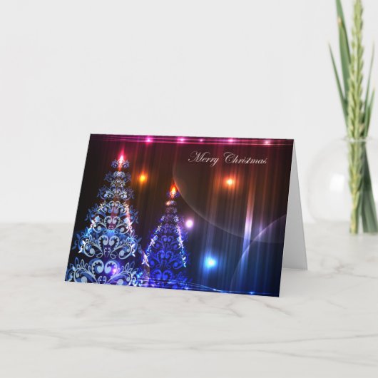 De Kerstkaart van het neon #1 Feestdagen Kaart (Voorkant)