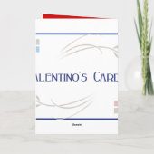 De Kerstkaart van het paard - spatie binnen Feestdagen Kaart (Achterkant)