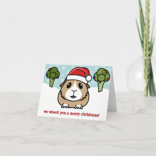 De Kerstkaart van het Proefkonijn van de cartoon Feestdagen Kaart