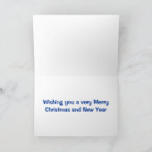 De Kerstkaart van het rendier Feestdagen Kaart (Binnen)