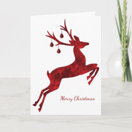 De Kerstkaart van het Rendier van de ontwerper in Feestdagen Kaart