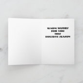 De Kerstkaart van het Rendier van het art deco Feestdagen Kaart (Binnen)