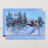 De Kerstkaart van het Sprookjesland van de winter (Voorkant / Achterkant)