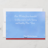 De Kerstkaart van het Sprookjesland van de winter (Achterkant)