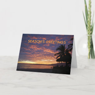 De Kerstkaart van het Strand van Bucerias Feestdagen Kaart