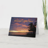 De Kerstkaart van het Strand van Bucerias Feestdagen Kaart (Voorkant)