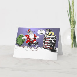 De Kerstkaart van het trick or treat Feestdagen Kaart