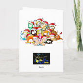 De Kerstkaart van kanker Feestdagen Kaart (Achterkant)