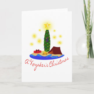 De Kerstkaart van Kayakers Feestdagen Kaart