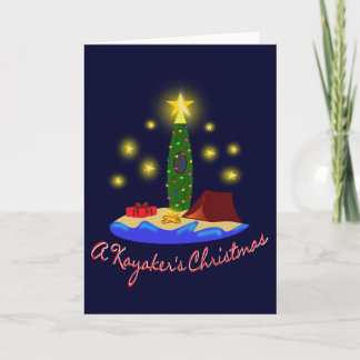 De Kerstkaart van Kayakers Feestdagen Kaart