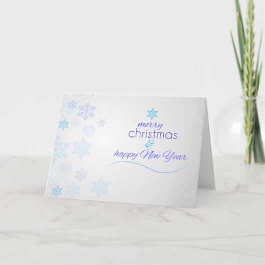 De Kerstkaart van Kerstmis en van het Nieuwjaar Feestdagen Kaart (Voorkant)