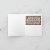 De Kerstkaart van Krampus Feestdagen Kaart (Binnen)