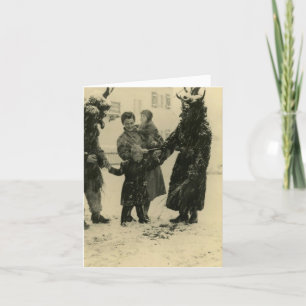 De Kerstkaart van Krampus Feestdagen Kaart