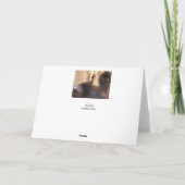 De Kerstkaart van Leonberger van de vrede Feestdagen Kaart (Achterkant)