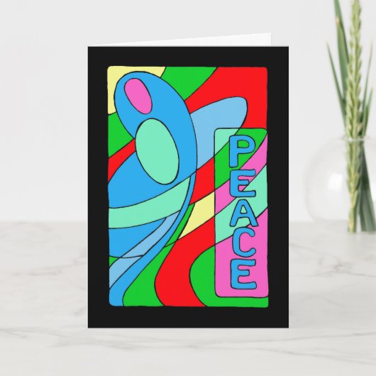 De Kerstkaart van Madonna van de vrede Feestdagen Kaart (Voorkant)