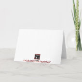 De Kerstkaart van Meowy Feestdagen Kaart (Achterkant)